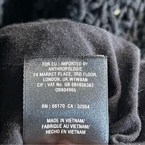 Meadow Rue by Anthropologie Black Sleeveless Crochet Dress Size 12 - Picture 11 of 16